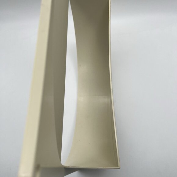 Vintage Tupperware Wall Mount Lid Organizer Round 1646-2 USA Mid Century Almond - Picture 8 of 9